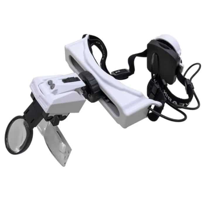 Head-mounted Magnifying Glass With LED Light 8 Different Magnification Lenses, 9892E1 – Bild 4