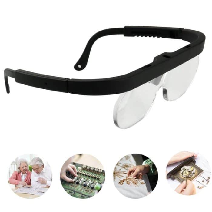 1.5/2.5/3.5X Eyeglass-style Magnifying Glass Head-mounted Magnifying Glass for Carving Repair Work, 11537A – Bild 1