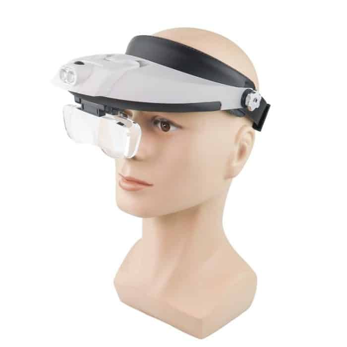 TBD0606077501.jpg Dual LED Light Elderly Reading Head-Mounted Magnifying Glass With Replaceable Lenses For Repairing Presbyopic Glasses, 81001-G – Bild 1