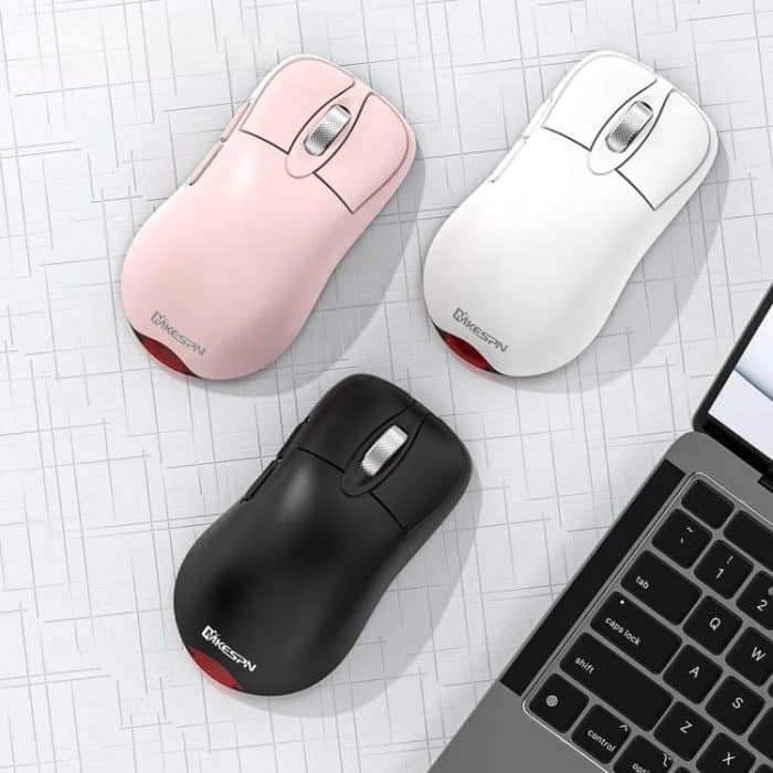 Tri-Mode Wireless Gaming Mouse 24000 DPI, 6 RGB Lighting Modes, Rechargeable, Macro Programmable, Black, White, Pink, Wireless Charging Black, Wireless Charging White, Wireless Charging Pink – Bild 2