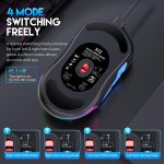 MKESPN 12800 DPI Ambidextrous Wired Gaming Mouse - 10 Programmable Buttons, RGB Customization, Symmetrical Design – Bild 8