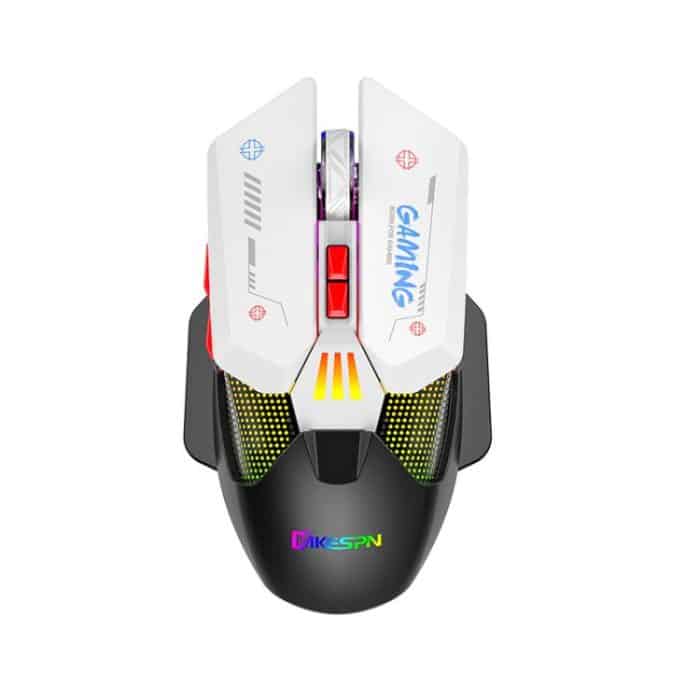MKESPN Wired + 2.4G Dual Mode Gaming Mouse 10000 DPI Type-C Fast Charging RGB Light, Programmable Macros Mouse – Bild 1
