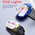 MKESPN Wired + 2.4G Dual Mode Gaming Mouse 10000 DPI Type-C Fast Charging RGB Light, Programmable Macros Mouse – Bild 7
