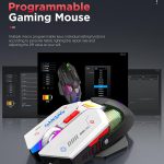 MKESPN Wired + 2.4G Dual Mode Gaming Mouse 10000 DPI Type-C Fast Charging RGB Light, Programmable Macros Mouse – Bild 8