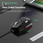 MKESPN X13 RGB Full Speed Wired Gaming Mouse 12400 DPI 10-Key Dual Scroll Wheel Swing Macro Programmable Mouse, X13 – Bild 11