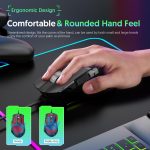 MKESPN X13 RGB Full Speed Wired Gaming Mouse 12400 DPI 10-Key Dual Scroll Wheel Swing Macro Programmable Mouse, X13 – Bild 5