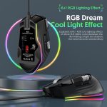 MKESPN X13 RGB Full Speed Wired Gaming Mouse 12400 DPI 10-Key Dual Scroll Wheel Swing Macro Programmable Mouse, X13 – Bild 6