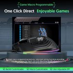 MKESPN X13 RGB Full Speed Wired Gaming Mouse 12400 DPI 10-Key Dual Scroll Wheel Swing Macro Programmable Mouse, X13 – Bild 8
