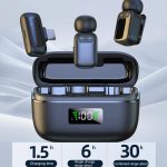 Dual Microphone Mini Wireless Finger Clip Microphone Mobile Phone Live Noise Reduction Bluetooth Microphone, Type-C, 8 Pin – Bild 5