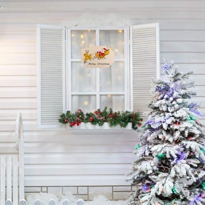 12-In-1 Wooden Hanging Sign Set With String DIY Ornaments, Handmade Craft Kits For Holiday Home Decor – Bild 6