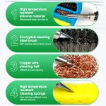 3 In 1 Soldering Iron Cleaner Soldering Iron Tip Tin Residue High Temperature Resistant Cleaning Sponge Steel Wire Cleaning Ball, RL-599C – Bild 9
