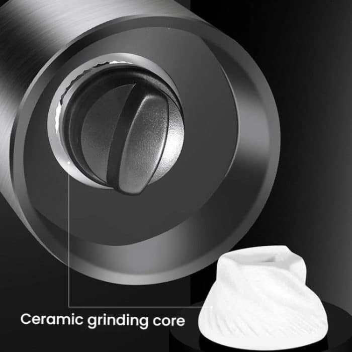 Kacheeg 70ml Transparent Pepper Grinder with Adjustable Coarse to Fine Ceramic Blades, 11 x 4.9 x 4cm – Bild 5