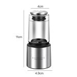 Kacheeg 70ml Transparent Pepper Grinder with Adjustable Coarse to Fine Ceramic Blades, 11 x 4.9 x 4cm – Bild 7