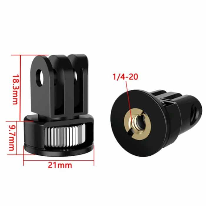 Three-Slot Adapter Camera Cage 360-Degree Rotating Connector Tripod 1/4 Inch Adapter, TFSM062, TFSM062-B, TFSM063, TFSM063-B, TFSM064, TFSM065, TFSM065-B – Bild 7