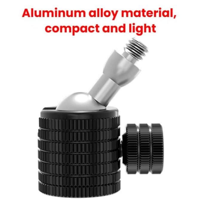 Female To 1/4 Male Universal Mini Ball Head Adapter Mount Aluminium Alloy Mobile Phone Camera Tripod Accessories, Q1 1/4, Q1-B 1/4, Q2 3/8, Q2-B 3/8, Q3 M4, Q3-B M4, Q4 M5, Q4-B M5, Q5 M6, Q5-B M6 – Bild 3