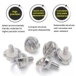 M4 Quick Release Screw Camera Drone Shoulder Strap Lanyard Screw, TF3224 2pcs, TF3425 2pcs – Bild 2