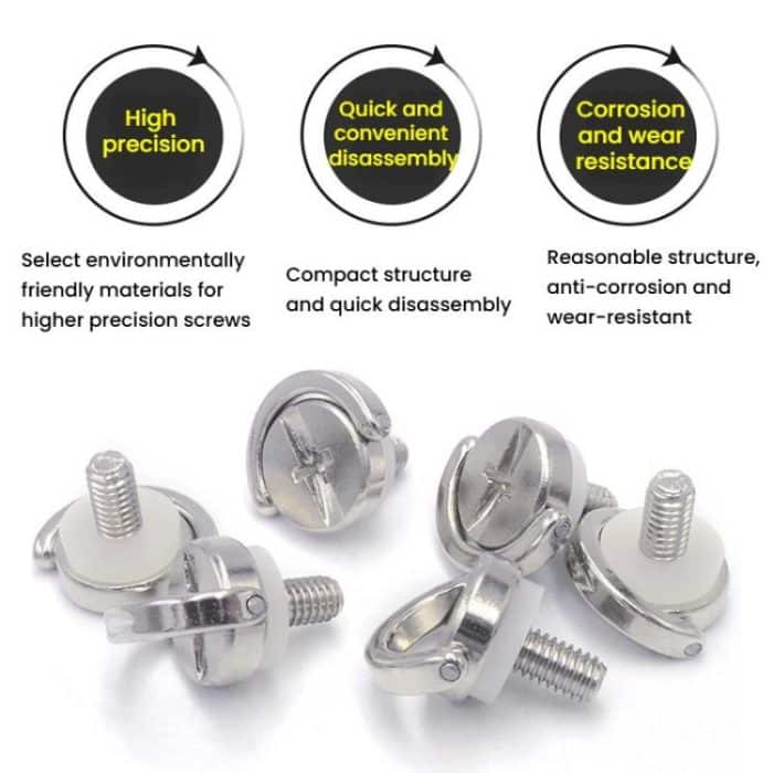 M4 Quick Release Screw Camera Drone Shoulder Strap Lanyard Screw, TF3224 2pcs, TF3425 2pcs – Bild 2