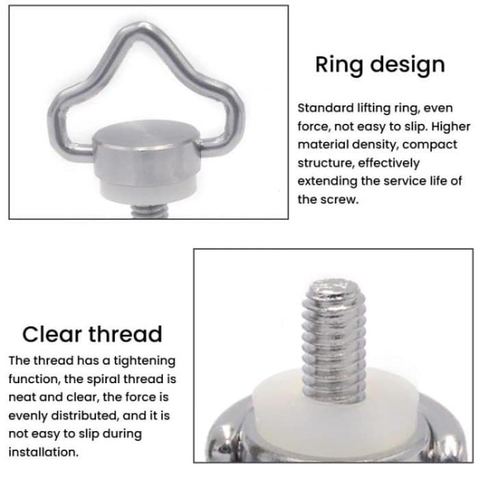 M4 Quick Release Screw Camera Drone Shoulder Strap Lanyard Screw, TF3224 2pcs, TF3425 2pcs – Bild 3