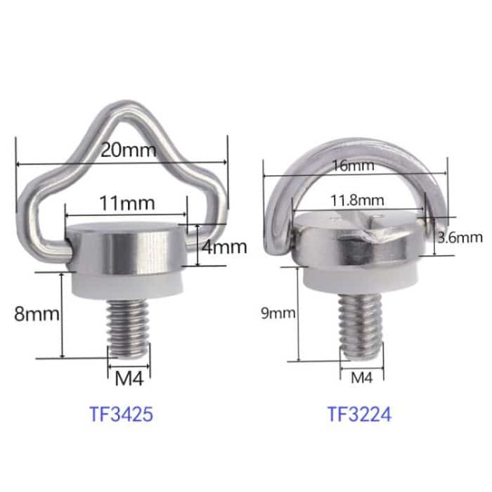 M4 Quick Release Screw Camera Drone Shoulder Strap Lanyard Screw, TF3224 2pcs, TF3425 2pcs – Bild 6