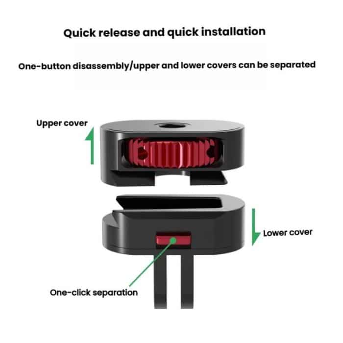 Action Camera 1/4 Metal Adapter Quick Release Mount, TFSM151 2 Pages 2 In 1, TFSM152 2 Pages 3 In 1, TFSM153 3 Pages 2 In 1, TFSM154 3 Pages 3 In 1 – Bild 4