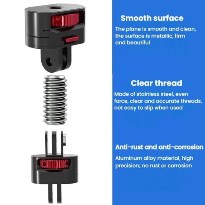 Action Camera 1/4 Metal Adapter Quick Release Mount, TFSM151 2 Pages 2 In 1, TFSM152 2 Pages 3 In 1, TFSM153 3 Pages 2 In 1, TFSM154 3 Pages 3 In 1 – Bild 7