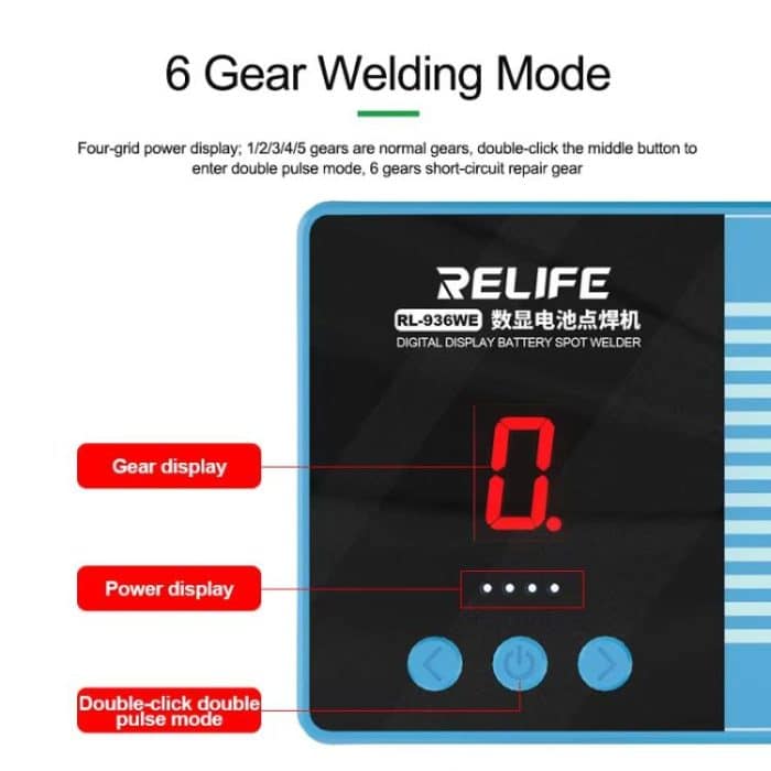 Digital Display Battery Spot Welder Small Portable Repair Lithium Battery Spot Welder, RL-936WE – Bild 5