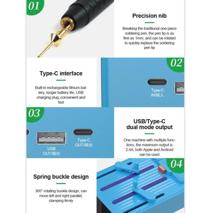 Digital Display Battery Spot Welder Small Portable Repair Lithium Battery Spot Welder, RL-936WE – Bild 7