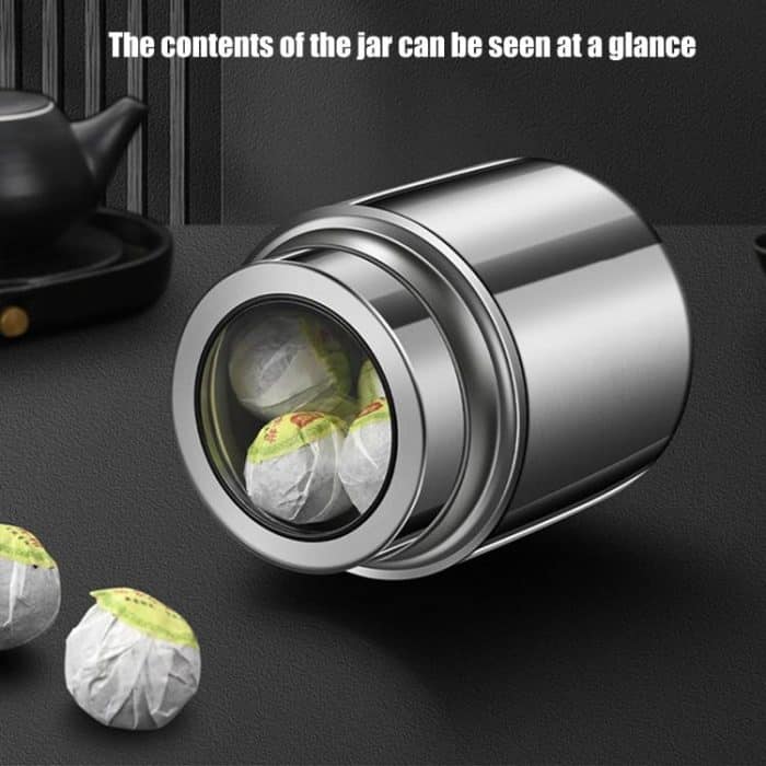 304 Stainless Steel Sealed Canister With Transparent Lid Leak-Proof Freshness Preserving Storage Can, 800ml, 1000ml, 1500ml – Bild 3