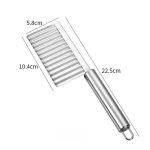 Edelstahl Kartoffel Welle Cutter Tiefe Nut Verdickt Wolf Zahn Muster Französisch Fry Cutter – Bild 5