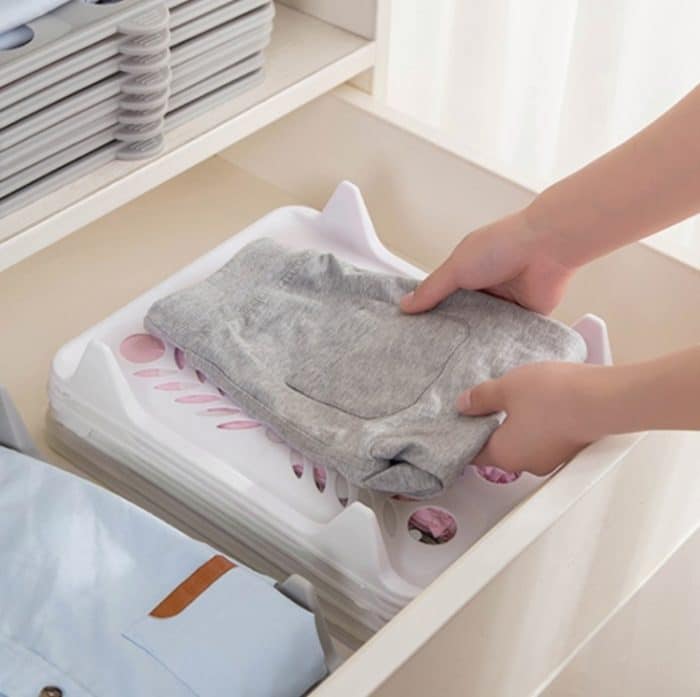 7PCS Multifunktionales, schnell zusammenklappbares Kleidungsbrett, zusammenklappbares Aufbewahrungsartefakt, Small, Big – Bild 6