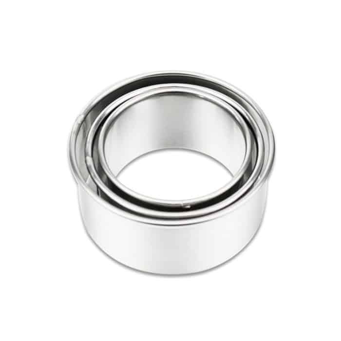 3 teile/satz Edelstahl Runde Knödel Wrapper Formen Set Cutter Maker Werkzeuge, Circular, Sawtooth – Bild 2