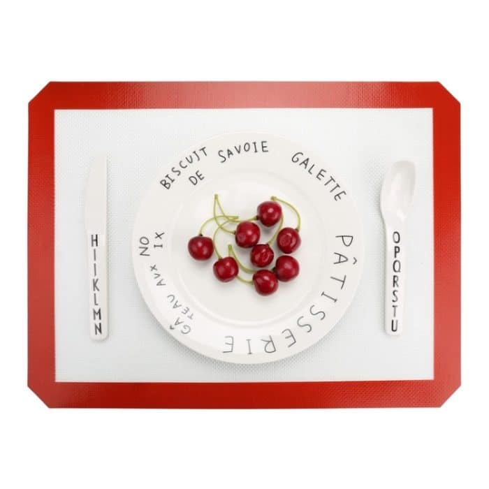 Platin-Glasfaser-Silikon-Gebäck, Kuchen, Plätzchen, Backmatte, Pad, Blatt, Knetmatte, 40x30cm, 29x26cm – Bild 3