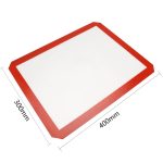 Platin-Glasfaser-Silikon-Gebäck, Kuchen, Plätzchen, Backmatte, Pad, Blatt, Knetmatte, 40x30cm, 29x26cm – Bild 6