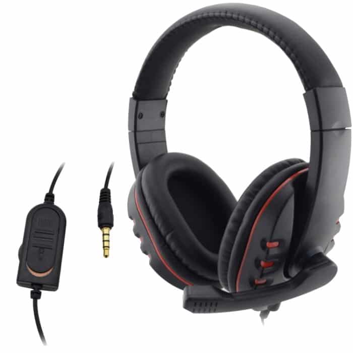 Kabelgebundener Kopfhörer 3,5-mm-Gaming-Musikmikrofon für PS4 Play Station 4 Game PC Chat – Bild 1