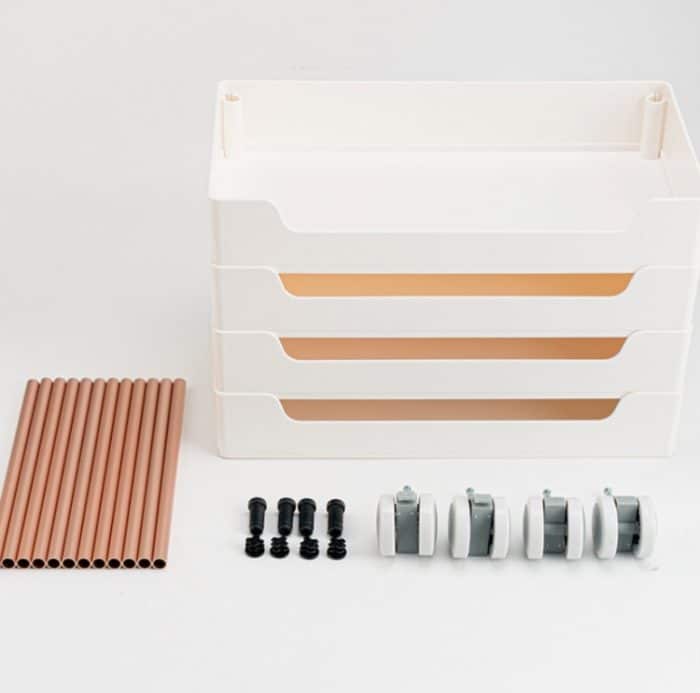 Regalwagen mit schmalem Boden und mehrschichtigem Bücherregal, Four Layers, Three Layers, Two Layers – Bild 6