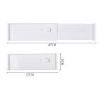 Einziehbare Schubladen-Aufbewahrungstrennwand für Zuhause, Kleiderschrank, Kunststoff-Trennplatte – Bild 3