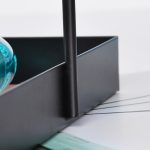 Doppellagiges Aufbewahrungstablett aus Ledermatte mit Griff und Ablage für Snacks, Square L, Square S, Round L, Round S, Rectangular – Bild 5