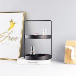 Doppellagiges Aufbewahrungstablett aus Ledermatte mit Griff und Ablage für Snacks, Square L, Square S, Round L, Round S, Rectangular – Bild 6