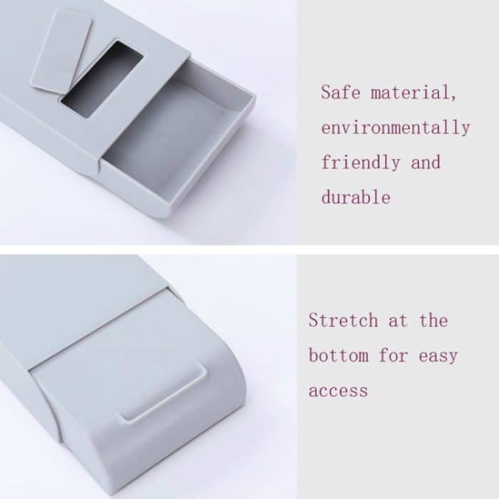 2 PCS Home Untere Schublade Lagerung Box Student Schreibwaren Box Schreibtisch Versteckte Paste Schutt Lagerung Box – Bild 4