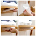 2 PCS Home Untere Schublade Lagerung Box Student Schreibwaren Box Schreibtisch Versteckte Paste Schutt Lagerung Box – Bild 9