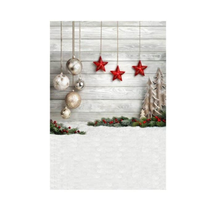 1,5 mx 2,1 m Schnee Boden Holzwand Party Festival Einstellung Fotografie Hintergrund Stoff – Bild 3