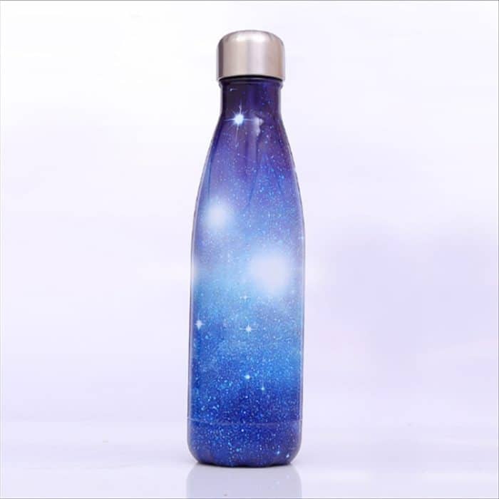 TBD062930001A.jpg Thermobecher mit Sternenhimmel-Muster, Isolierflasche, Wärme-Wasserflasche, tragbar, Sport-Wasserkocher aus Edelstahl, 500ml – Bild 1