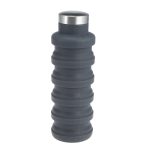 Tragbare Silikon-Wasserflasche, einziehbar, faltbar, Kaffeeflasche, für Outdoor-Reisen, Trinken, Sport, Getränkekessel, Fassungsvermögen: 500 ml, Gray, Orange, Blue, Purple