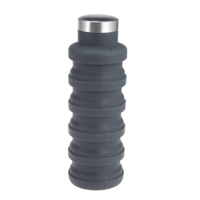 Tragbare Silikon-Wasserflasche, einziehbar, faltbar, Kaffeeflasche, für Outdoor-Reisen, Trinken, Sport, Getränkekessel, Fassungsvermögen: 500 ml, Gray, Orange, Blue, Purple – Bild 2