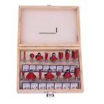 Schaft Wolframcarbid Fräser Bit Set Holzschneider Werkzeugsatz Fräsen Holzschneider Fräser Set für Holzwerkzeuge – Bild 2