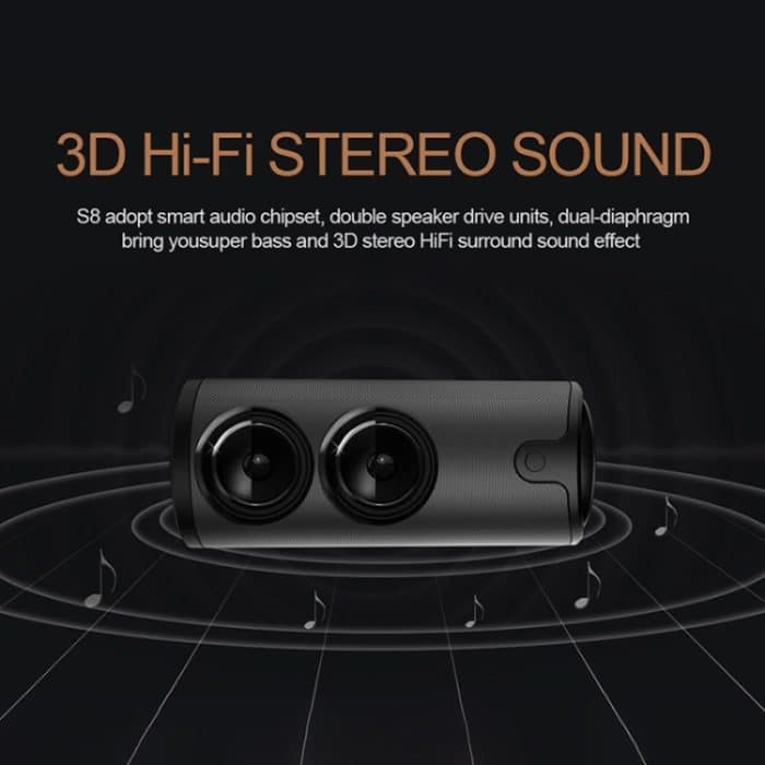 ZEALOT S8 3D-Stereo-Bluetooth-Lautsprecher, kabellose Subwoofer-Säule, tragbar, Touch-Steuerung, AUX-TF-Kartenwiedergabe, Freisprecheinrichtung mit Mikrofon – Bild 4
