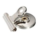 20 PCS Edelstahl Rundkopfclip Büroklammer Büroordner Kühlschrank Wand Memo Clip – Bild 2