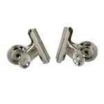 20 PCS Edelstahl Rundkopfclip Büroklammer Büroordner Kühlschrank Wand Memo Clip – Bild 3