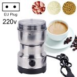 Multifunktionale EU-Stecker-Kaffeemühle, rostfrei, elektrisch, für Kräuter/Gewürze/Nüsse/Getreide/Kaffeebohnenmahlen, Coffee Grinder, EU Plug