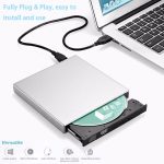 USB 2.0 Portable Ultra Slim Externer DVD-RW CD-RW CD-ROM-Player für PC – Bild 3